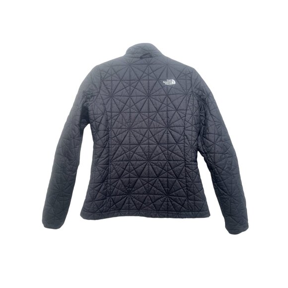 The North Face Diamond Puffer Jacket Womens Small Black Thermball Insulated Fall - Picture 3 of 16